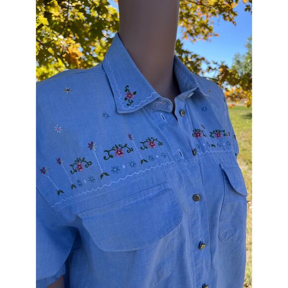 Vintage Embroidered Cottagecore Shirt - Picture 3 of 8